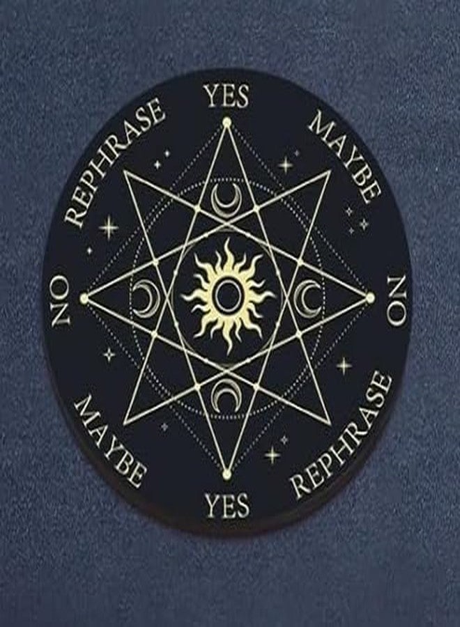 TREE MAISON CORONATING HOMES Vastu Black Sun & Moons Pendulum Board | 9 inch | Metaphysical Message Board for Witchcraft with Brass (Pendulum Assorted) Acrylic Divination - Image 4